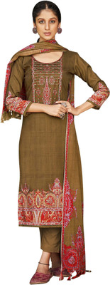 HouseOfCommon Wool Printed Salwar Suit Material