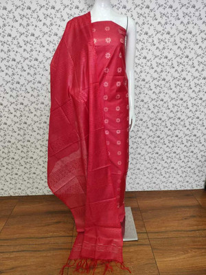 Aamir Fashion Textile Cotton Silk Self Design, Striped Kurta & Churidar Material