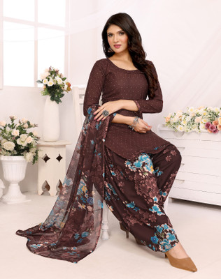 Kaan Crepe Printed Salwar Suit Material