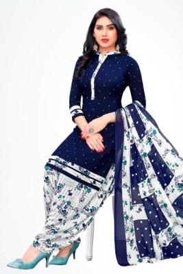 Sarvagny Crepe Printed Salwar Suit Material