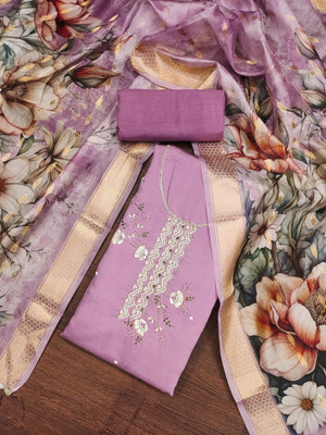 Divastri Silk Blend Solid Salwar Suit Material