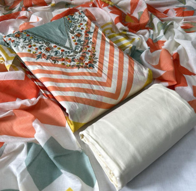 vineedarsh Pure Cotton Printed Salwar Suit Material