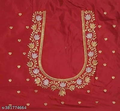 RAMLALLA CREATION Cotton Silk Embroidered Blouse Material