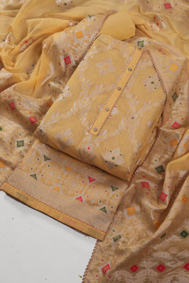 Tavas Art Silk Self Design Salwar Suit Material