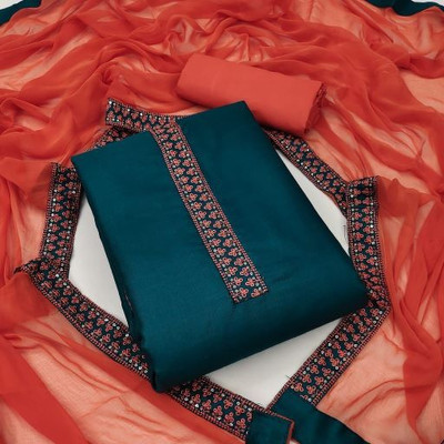 SG CREATION Cotton Blend Solid Kurta Fabric