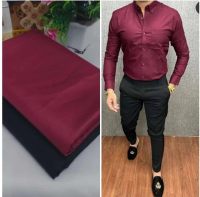 Komal Creation Polycotton Solid Shirt & Trouser Fabric