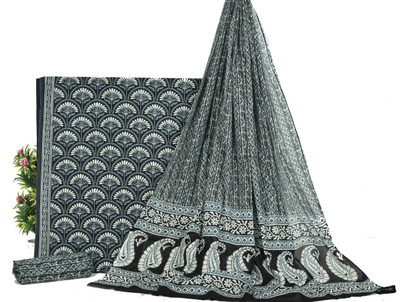 Hastkala Pure Cotton Floral Print Salwar Suit Material