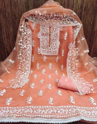 PandadiSaree Georgette Embroidered Salwar Suit Material