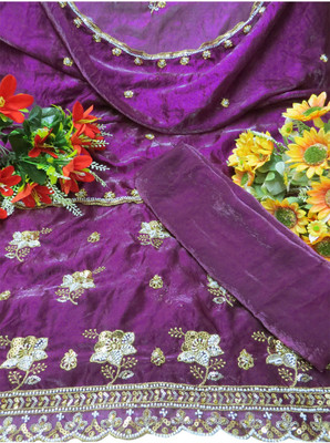 arti creation Pure Silk Embellished Salwar Suit Material