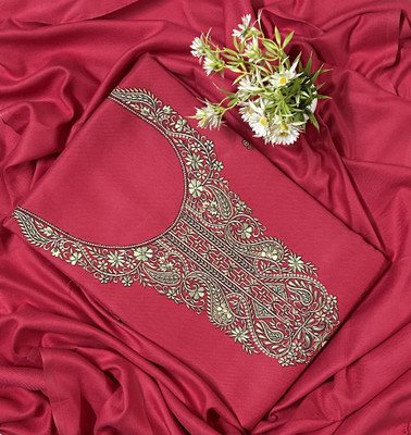 EJS Wool Embroidered Salwar Suit Material