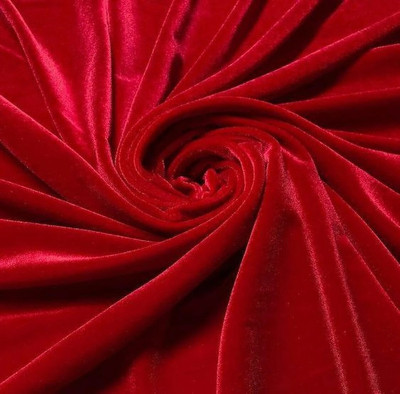 ramiv vastra Velvet Solid Multipurpose Running Fabric