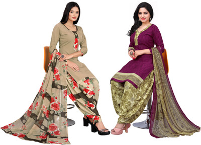KISSAH Crepe Printed Salwar Suit Material