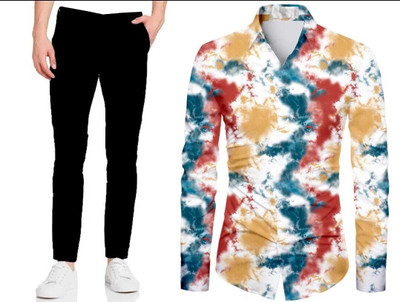 Jay Khodiyar Fashion Polycotton Self Design Shirt & Trouser Fabric