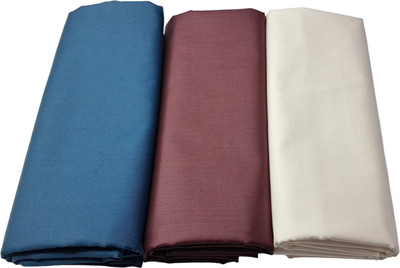 CHANDRAVATI Satin Solid Shirt Fabric