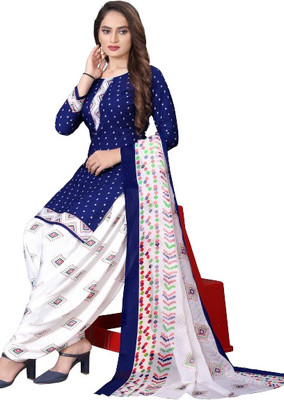 Fablily Crepe Printed Salwar Suit Material