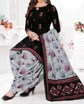 IYALAFAB Crepe Floral Print Salwar Suit Material
