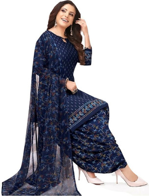 Nirvaan Crepe Striped Salwar Suit Material
