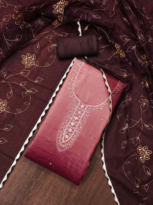 Divastri Chiffon Embellished Salwar Suit Material