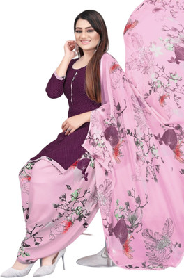 the Caoimhe Crepe Floral Print Salwar Suit Material