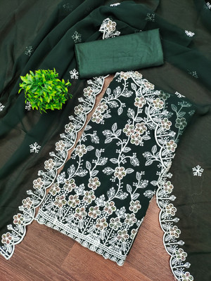 Divastri Georgette Embroidered Salwar Suit Material