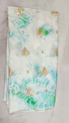 Queen Fashion's Chiffon Embroidered Multi-purpose Fabric