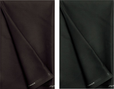 abhi fashion Cotton Blend Solid Trouser Fabric