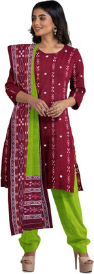 SAMBAL WEAVE Pure Cotton Embroidered Salwar and Dupatta Material