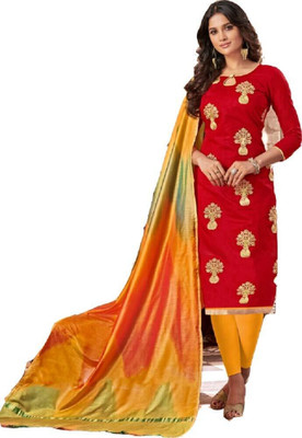 HouseOfCommon Pure Silk Printed Salwar Suit Material