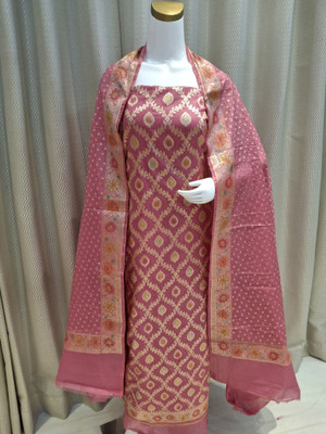 Urusha creations Cotton Silk Dyed Salwar Suit Material