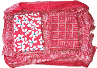 Pratiksha Fashion Cotton Blend Floral Print Salwar Suit Material