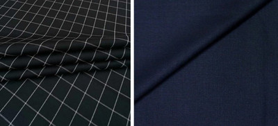 Pri & Su CottLinns Polycotton Solid, Checkered Trouser Fabric