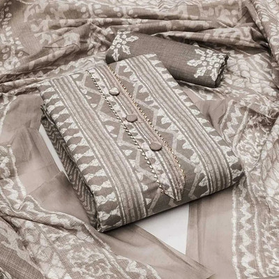 KenaEnterprises Cotton Blend Printed Salwar Suit Material