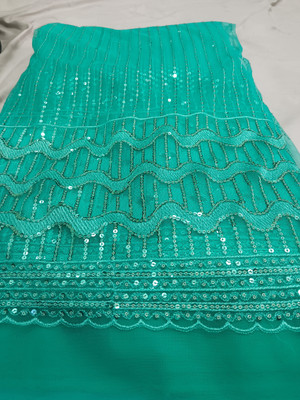 Divine Trends Net/Lace Embroidered Multi-purpose Fabric