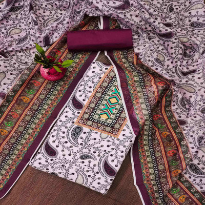 Peachmode Cotton Blend Printed Salwar Suit Material