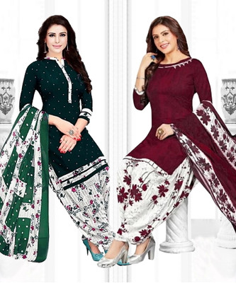Nirvaan Crepe Floral Print, Printed Salwar Suit Material