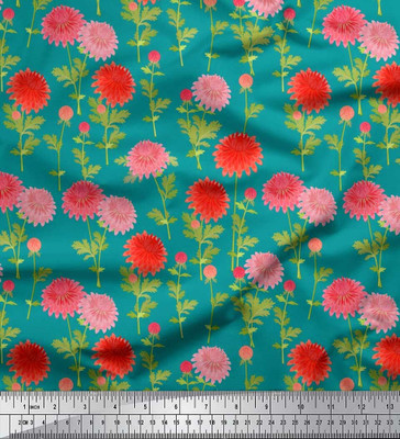 Soimoi Pure Cotton Floral Print Multi-purpose Fabric