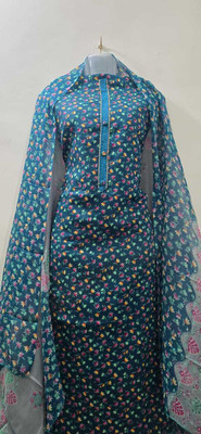 HS Collection Cotton Blend Printed Kurta & Palazzo Material