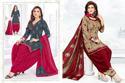 laxmi creation Crepe Printed Salwar Suit Material