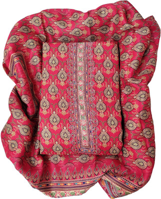 RV LIFESTYLE Wool Graphic Print Salwar Suit Material