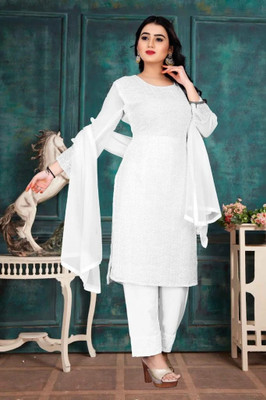 HouseOfCommon Georgette Embroidered Salwar Suit Material