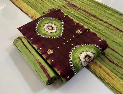Drashti Creation Cotton Blend Embroidered Salwar Suit Material