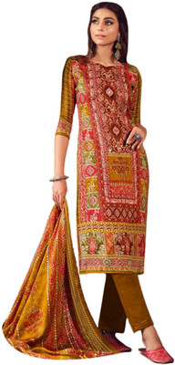 Rosniya Wool Printed Salwar Suit Material