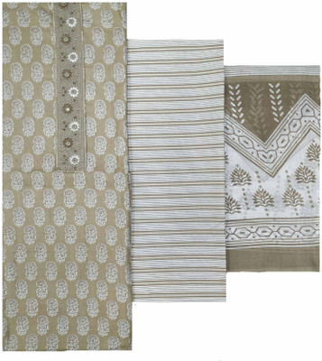 Soul Essence Pure Cotton Embroidered Salwar Suit Material