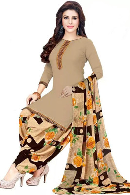 Krishani Creation Crepe Striped Salwar Suit Material