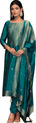 Stylee Lifestyle Pure Silk Self Design Salwar Suit Material