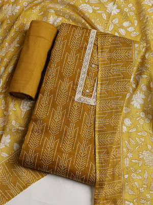 Meena Bazaar Cotton Blend Printed Salwar Suit Material