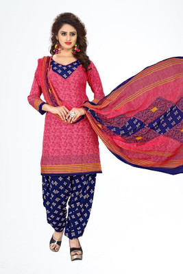 Krishani Creation Crepe Checkered Salwar Suit Material