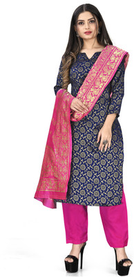 RekhaManiyar Pure Silk Printed Salwar Suit Material