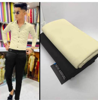 DHARMESH ENTERPRISE Polycotton Solid Shirt & Trouser Fabric