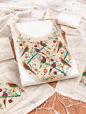 Divastri Cotton Silk Embellished Salwar Suit Material